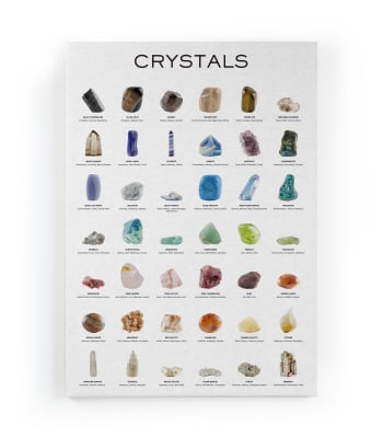 CRYSTALS - Leinwand 60x40 Kristalldruck