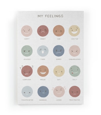 FEELINGS - Lienzo 60x40 impresión Sentimientos