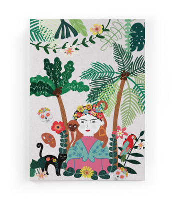 FRIDA KAHLO KIDS - Leinwand 60x40 Kinderdruck Frida Kahlo