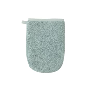 Gouzi - Gant de toilette en  coton vert 15 x 21 cm