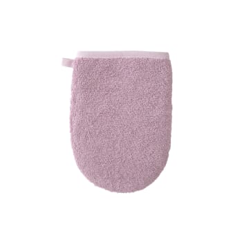 Gouzi - Gant de toilette en  coton rose 15 x 21 cm