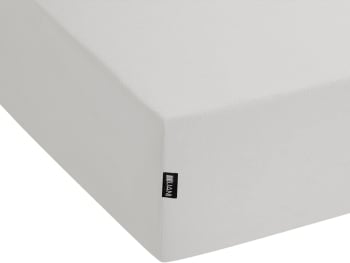 Janbu - Lenzuolo con angoli cotone grigio chiaro 90 x 200 cm