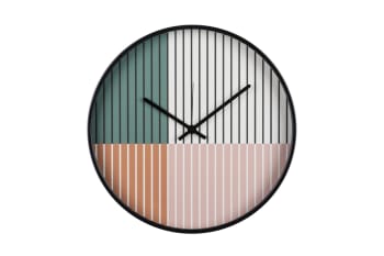 Reloj multicolor de acrílico 40x4.5x40cm