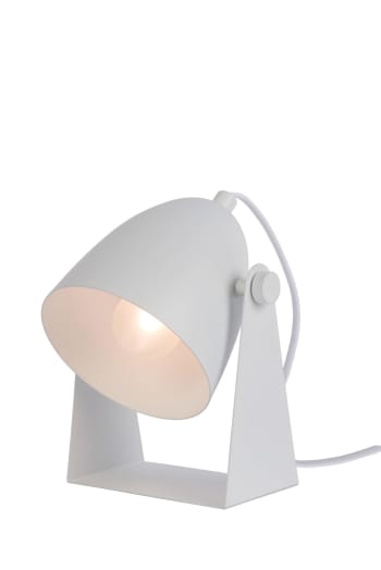 Chago - Lámpara de mesa de metal 1xe14, blanco