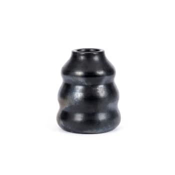BURNED - Vase en terre cuite noire
