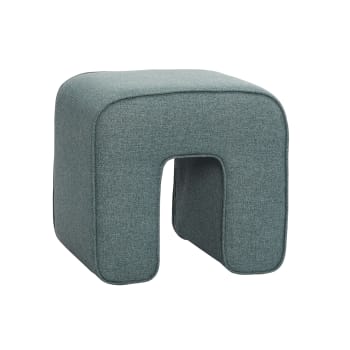 Sculpture - Pouf en tissu vert