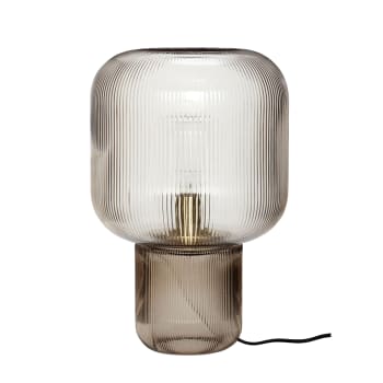 Pirum - Tischlampe aus Glas braun