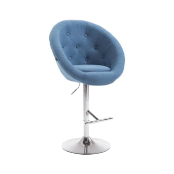 Sgabello Da Bar Apollo Regolabile – Girevole 360°, Design Retrò Con Seduta Divisa E Poggiapiedi, Colore Marrone - 4