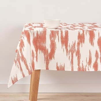 Mahón teja - Mantel 100% algodón naranja 155x155 cm