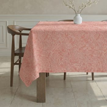 Mantel Antimanchas Muaré 0120-247 180 X 180 Cm Flores