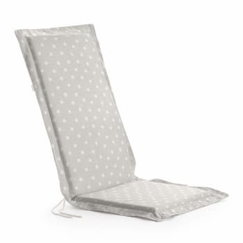 MOTAS - Cojín para silla de jardín 100% algodón beig claro 101x41x4