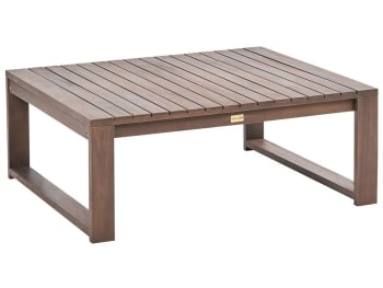 Timor - Table de jardin en bois d'acacia certifié fsc® bois foncé