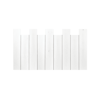 Cabecero de madera asimétrico vertical blanco 180x80cm