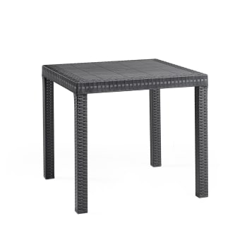 Dguidon - Table fixe d'extérieur 80x80h74 cm anthracite