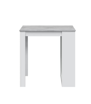 Tidy - Mesa alta con estantes integrados - al.105 cm blanco