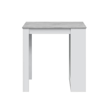 Tidy - Table haute bar/cuisine avec étagère intégrée - H105 x L103 cm