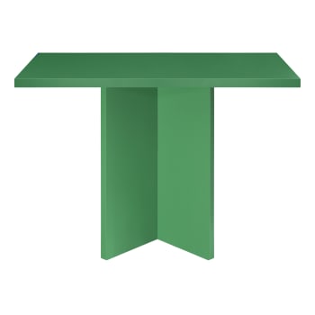 BLOCKIE-MATILDA - Tavolo da pranzo quadrato laccato in MDF 3cm Verde smeraldo 100x100cm