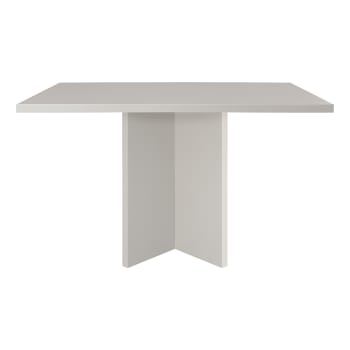 BLOCKIE-MATILDA - Table à manger rectangulaire laquée en MDF de 3cm Taupe 90x120cm