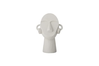 Luelle - Dekorative Figur aus Polyresin H24.50, weiß