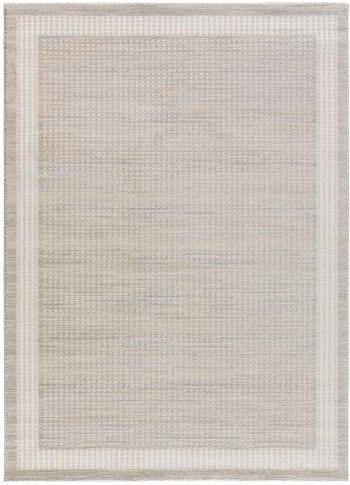HL-BORDER - Tappeto in stile astratto con rilievi in crema, 200X300 cm