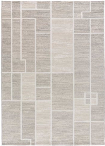 Tappeto di cotone beige 100x150 YASIN