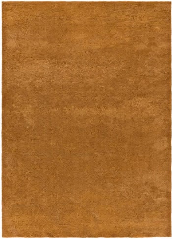 Loft - Einfarbiger waschbarer Teppich kupfer, 60X120 cm