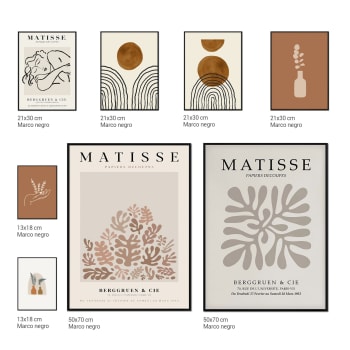 DÉCORATION MURALE - Galería de cuadros con marco negro - Matisse