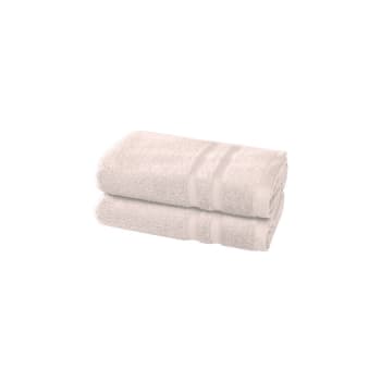 Lot 6 Serviettes Coton Égyptien 600 G/m² Casa Copenhagen – Beige, 2 Bain + 2 Mains + 2 Gants, Ultra Doux & Absorbant