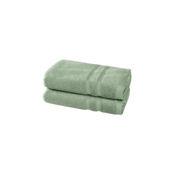 Organika - 2 serviettes en coton bio Sauge 50x100 cm