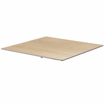 Opéra - Plateau de table 70 x 70 cm stratifié en chêne naturel