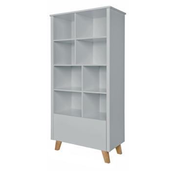 Zara - Bibliothèque 1 tiroir gris