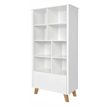 Zara - Bibliothèque 1 tiroir blanc