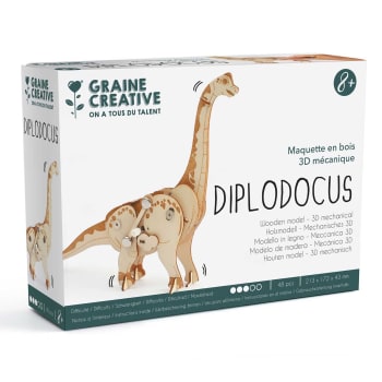 Maquette 3D mécanique Diplodocus 21 cm