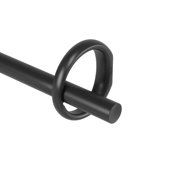 Ringlet - Ausziehbare Gardinenstange 107-305cm D25mm schwarz