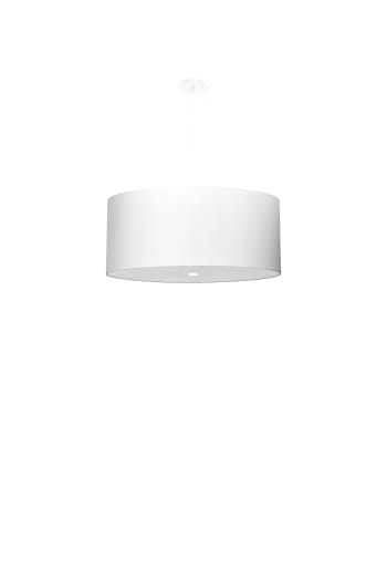 Lámpara Colgante Ideal Lux Elica: Diseño Italiano En Vidrio Blanco (1 Luz, LED)