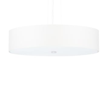 Skala - Lámpara de araña blanco tela, vidrio, acero  alt. 102 cm