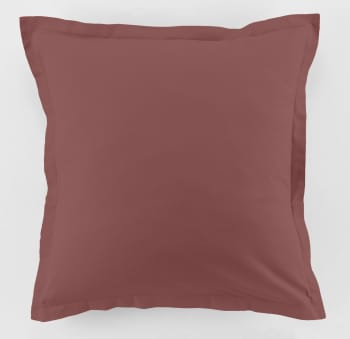 Uni adc - Taie d'oreiller coton rouge 63x63 cm