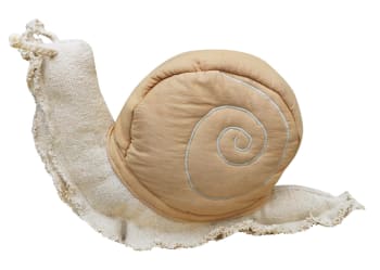 FANTASY GARDEN - Coussin escargot lazy snail beige