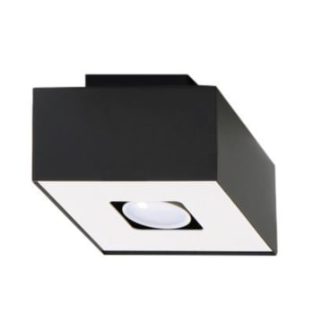 Mono - Lámpara de techo blanco negro acero  alt. 11 cm