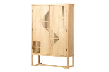 Cabinet natural de madera 110x40x170cm