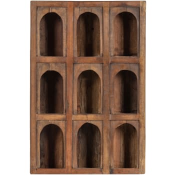 Porte bouteille mural en bois d'acacia 80cm HAROLD