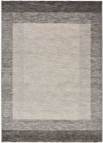 DELTA - Tapis géométrique gris, 133X190 cm