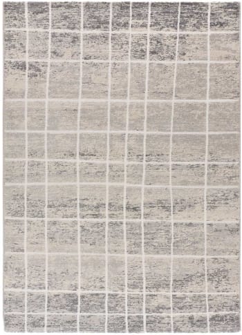 SENSATION - Alfombra abstracta con texturas en tonos grises, 160X230 cm
