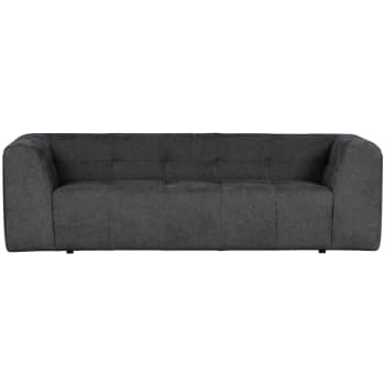 Grid - 3-Sitzer-Sofa aus Webstoff, grau