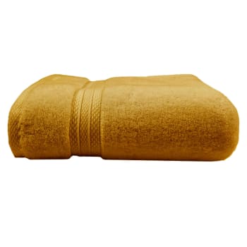 Drap de bain  pur coton orange 100x150