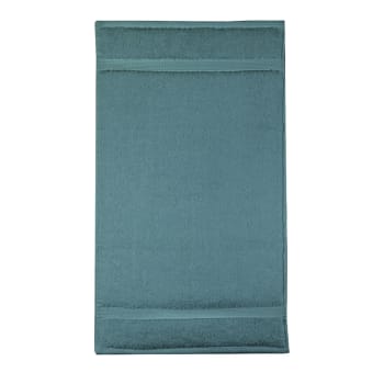 Serviette invites  pur coton bleu 30x50