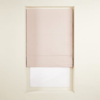 Carlina - Tenda a pacchetto oscurante 60x220 cm Rosa cipria e bordo nero