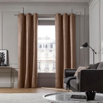 Tenda oscurante foderata con occhielli 145x345 cm Castagno Bellavista