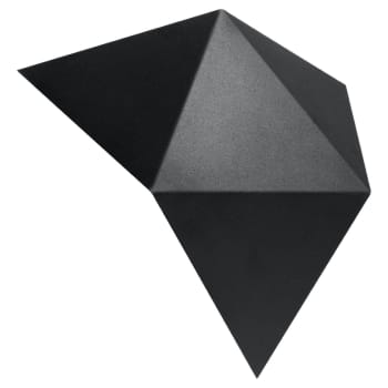 Solido - Applique Triangle en métal, noir L: 27cm