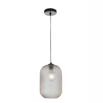 Lampada A Sospensione LEDKIA LIGHTING Amina - Paralume In Vetro Ambrato, Stile Vintage, E27, Per Cucina E Soggiorno